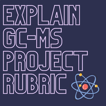 Preview of Explain GC-MS Project Rubric (No Prep/Group Project/Digital or Physical)