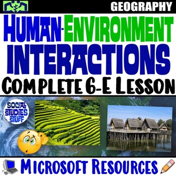 Preview of Human Environment Interactions 6-E Intro Lesson | Examine Geography | Microsoft