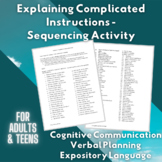Explaining Complicated Instructions - Sequencing Activity 