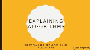 Preview of Explaining algorithms (unplugged activity for grades 3 - 8)