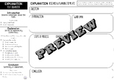 Explanation Planning and Research Template