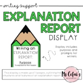 Explanation Report Text Type Display