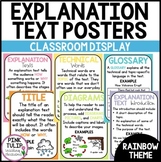 Explanation Text Posters - Classroom Decor
