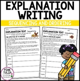 Explanation Writing - Sequencing Worksheets