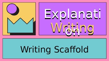 Preview of Explanation Writing Scaffold Presentation