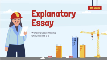 Preview of Explanatory Essay - Wonders Genre Writing - 5th Grade Unit 2