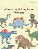 Explanatory/Informative Writing Packet - Dinosaurs - Guide