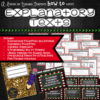 Preview of Explanatory Text Writing Lesson