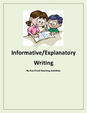 Informational/Explanatory Writing Prompts- Organizer-Rubric