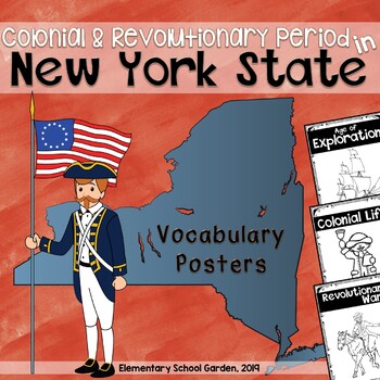 Preview of Exploration, Colonial, and Revolutionary Periods of New York Vocabulary Posters