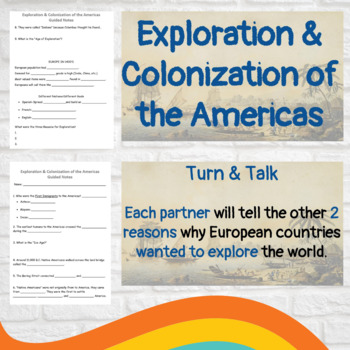 Preview of Exploration & Colonization of the Americas Lesson (PowerPoint and Guided Notes)