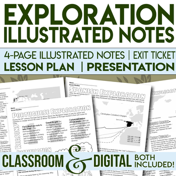 Preview of Exploration Illustrated Notes Exploration or Conquest Distance Learning