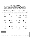 Exploration Equations - Adding and Subtracting - Lewis and
