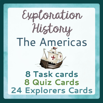 Preview of Exploration Explorer Task and Quiz Cards