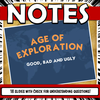 Preview of Age of Exploration PowerPoint and Google Slides Presentation Notes