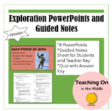 Exploration PowerPoints and Guided Notes | Quiz Included