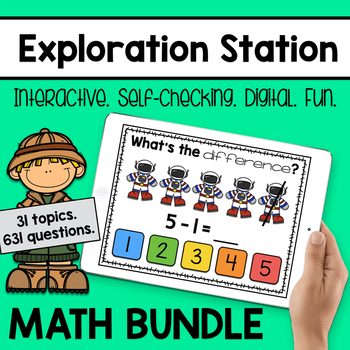 Preview of Exploration Station - Digital Math Games *BUNDLE*