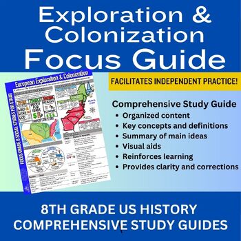 Preview of Exploration and Colonization Focus Study Guide U.S. History