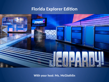 Preview of Exploration of Florida Jeopardy Review
