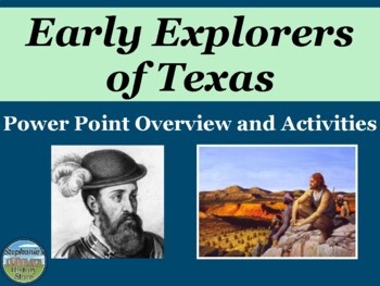 Preview of Exploration of Texas PowerPoint and Activities