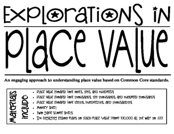 Preview of Explorations in Place Value