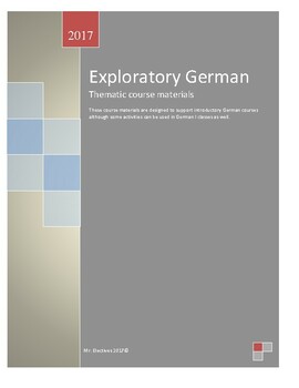 Preview of German Course Materials for Exploratory Classes
