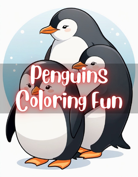 Preview of Explore Arctic Wonders with Penguins: 100 Coloring Pages for Kids