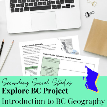 Preview of Explore B.C. Regions & Geography Project