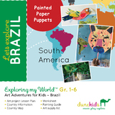 BRAZIL – A Country Study + Elementary Art Lesson. Create f