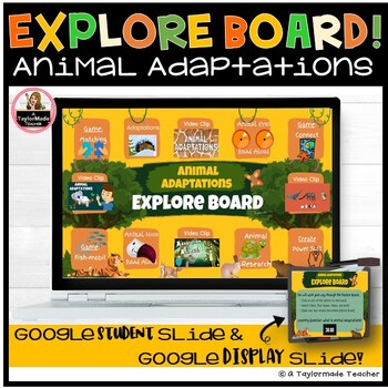 Preview of Explore Board: Animal Adaptations