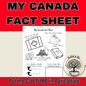 Preview of Explore Canada - My Canada Fact Sheet