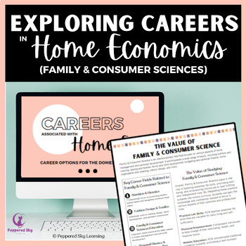 Preview of Explore Careers in Home Economics / Family & Consumer Science - Hands-On Tool