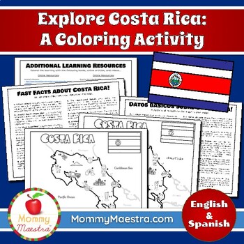 Preview of Explore Costa Rica: A Country Coloring Activity