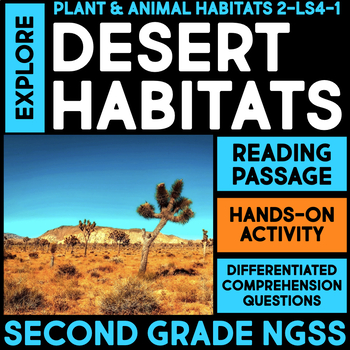Preview of EXPLORE Desert Habitat and Temperature - 2nd Grade Science Project