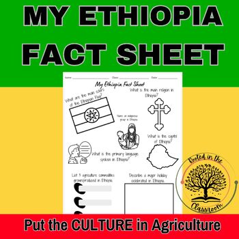 Preview of Explore Ethiopia - My Ethiopia Fact Sheet