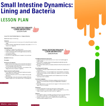 Preview of Explore & Learn: Small Intestine Dynamics Kit - Lining and Bacteria