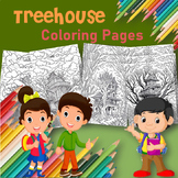 Explore Nature's Canvas: Enchanting Treehouse Coloring Pages!