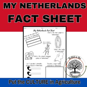 Preview of Explore Netherlands - My Netherlands Fact Sheet