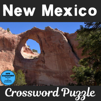 New Mexico Crossword Puzzle by Ann Fausnight TPT