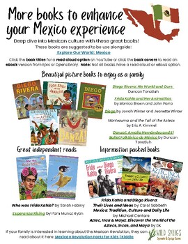 Preview of More Books to Enhance your Explore Our World: Mexico Experience