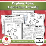 Explore Peru: A Country Coloring Activity