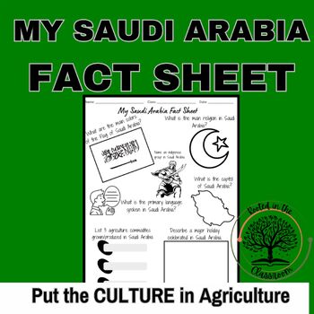 Preview of Explore Saudi Arabia - My Saudi Arabia Fact Sheet