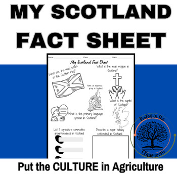 Preview of Explore Scotland - My Scotland Fact Sheet