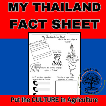 Preview of Explore Thailand - My Thailand Fact Sheet