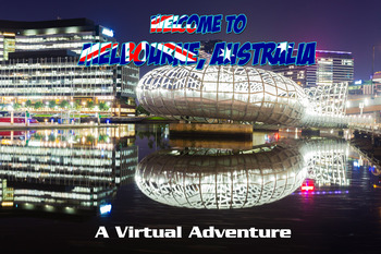 Preview of Explore The Amazing City of Melbourne Australia in this Virtual Scavenger Hunt