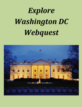 Preview of Explore Washington DC Webquest Digital