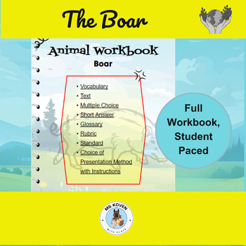 Preview of Explore Wildlife Wonders: Wild Boars Student Paced, Interactive Lesson