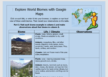 Earth Science Explorer: Taiga Biome: Plants Handout for 3rd - 8th