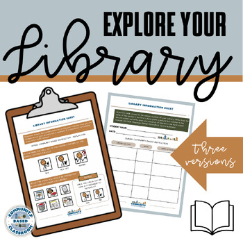 Preview of Explore Your Local Library - SPED Community Based Instruction