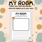 Explore Your Space: My Room Drawing and Description Activi